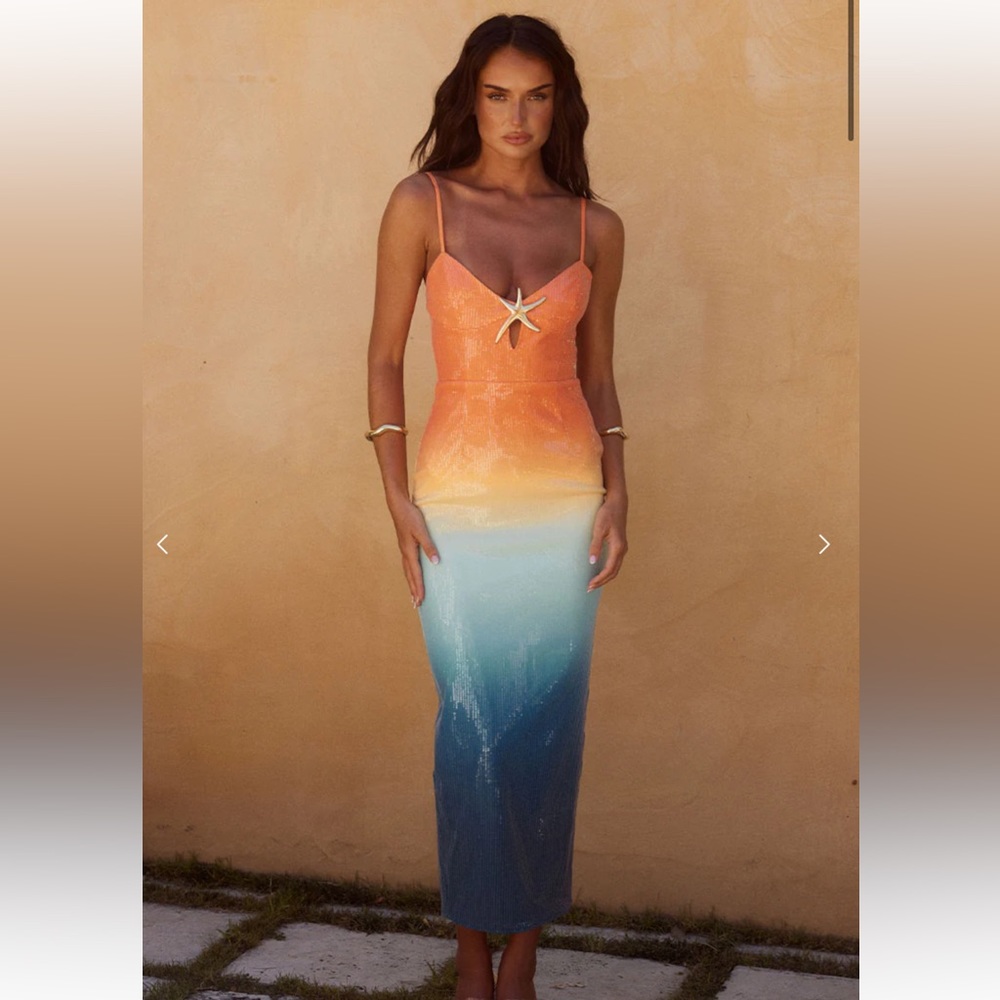 Runaway the Label ombré Midi Dress.